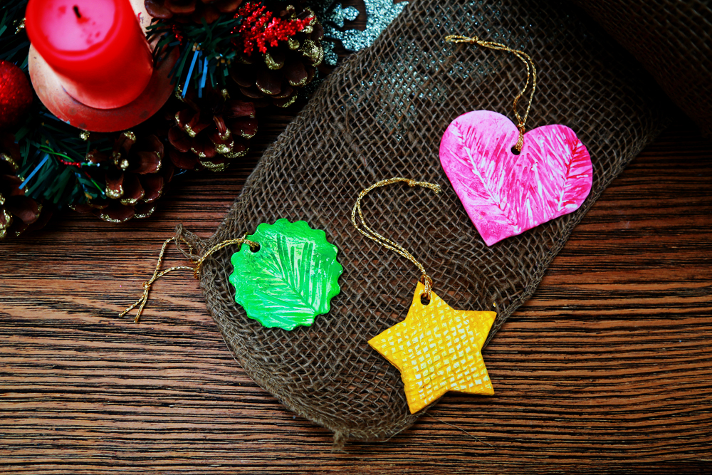 Easy Christmas Air Dry Clay Ornaments